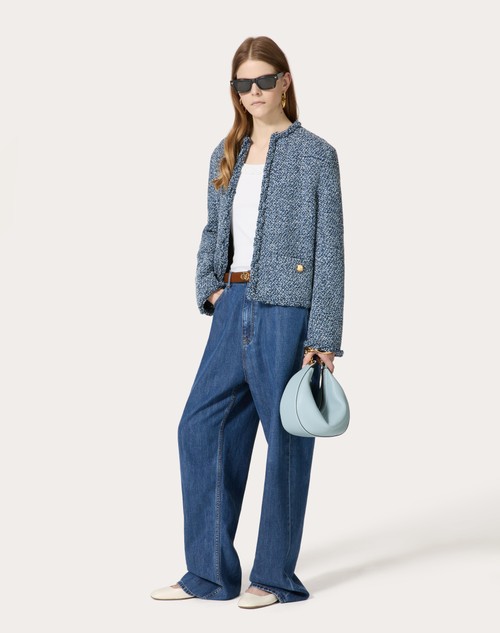 Red Valentino TOP IN COTTON RIB RICAMATO 50% di sconto con spedizione gratuita