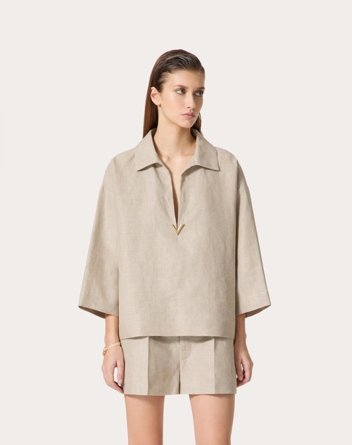 Red Valentino TOP IN TELA LINO Limitato a 3 giorni
