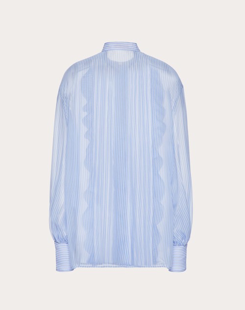 Red Valentino CAMICIA IN CHIFFON CLASSIC STRIPES 50% di sconto per tempo limitato