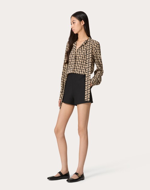 Red Valentino CAMICIA IN CREPE DE CHINE TOILE ICONOGRAPHE Italia