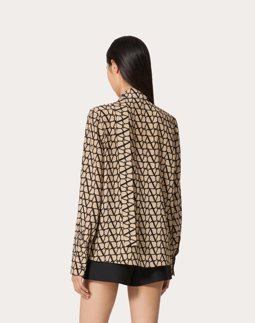 Red Valentino CAMICIA IN CREPE DE CHINE TOILE ICONOGRAPHE Italia