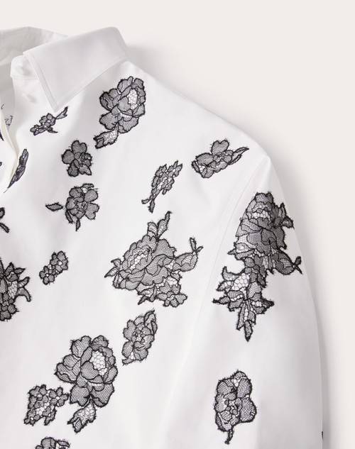 Red Valentino CAMICIA IN COMPACT POPELINE RICAMATA Qualità