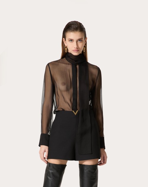 Red Valentino CAMICIA IN CHIFFON Spedizione Gratuita