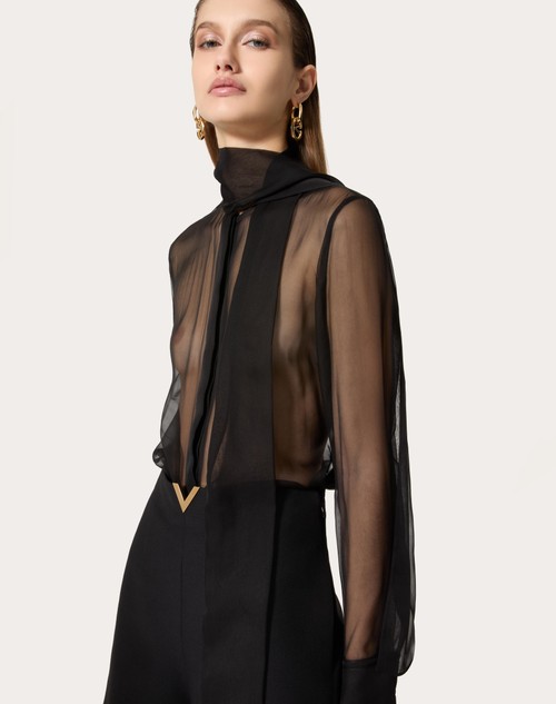 Red Valentino CAMICIA IN CHIFFON Spedizione Gratuita