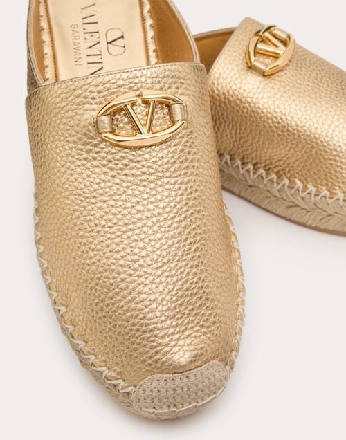 Red Valentino MULE VLOGO THE BOLD EDITION IN VITELLO GRANATO METALLIZZATO 25MM Shopping Online