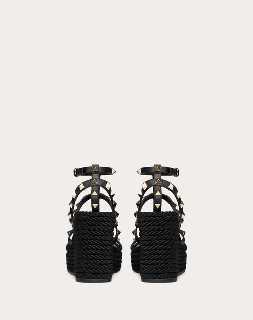 Red Valentino SANDALO ZEPPA ROCKSTUD CON CINTURINI IN VITELLO 95MM Offerte