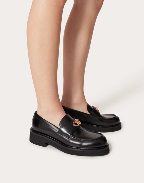 Red Valentino MOCASSINO VLOGO LOCKER IN VITELLO 40MM Vendita Economica