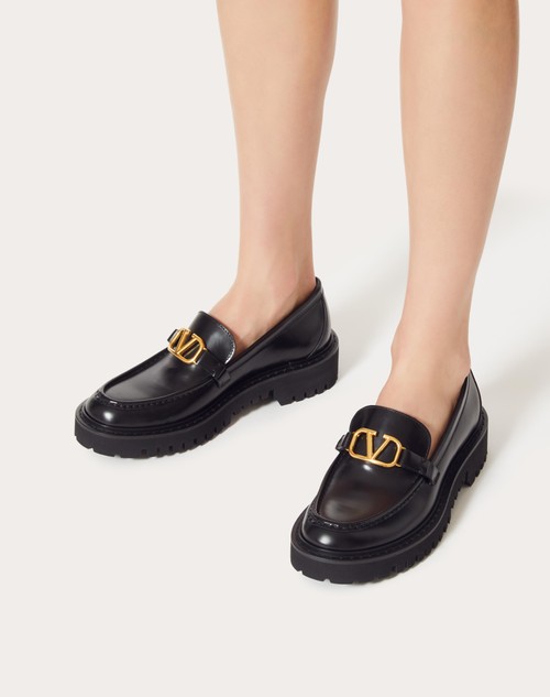 Red Valentino MOCASSINO VLOGO SIGNATURE IN VITELLO Saldi Di Fabbrica