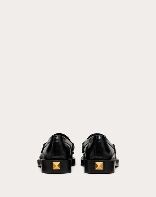 Red Valentino MOCASSINO ROMAN STUD IN VITELLO SPAZZOLATO 30MM Prezzo di fabbrica