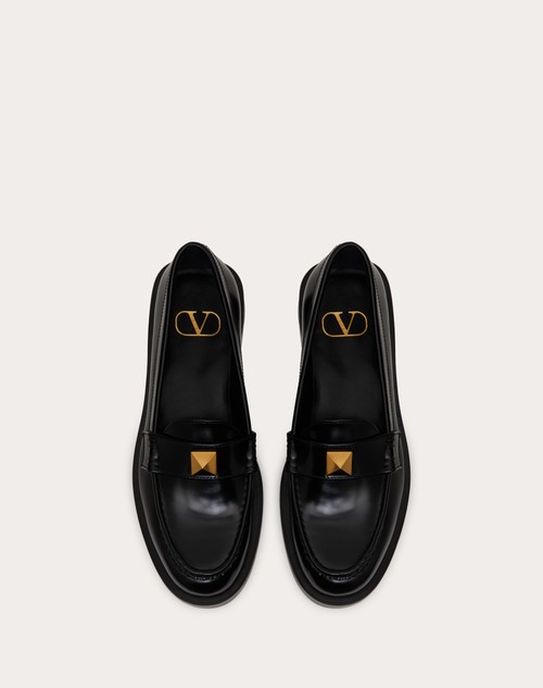 Red Valentino MOCASSINO ROMAN STUD IN VITELLO SPAZZOLATO 30MM Prezzo di fabbrica