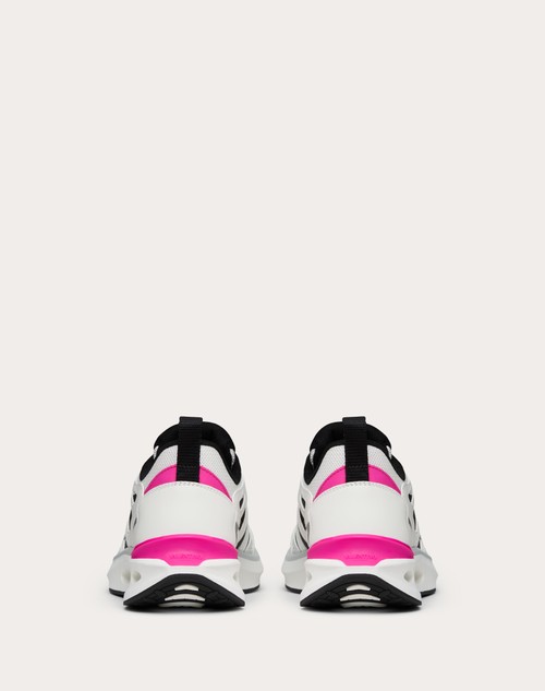 Red Valentino SNEAKER VLOGO EASYJOG IN VITELLO E TESSUTO Offerta speciale
