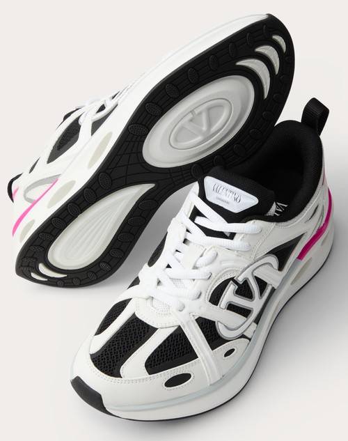 Red Valentino SNEAKER VLOGO EASYJOG IN VITELLO E TESSUTO Offerta speciale