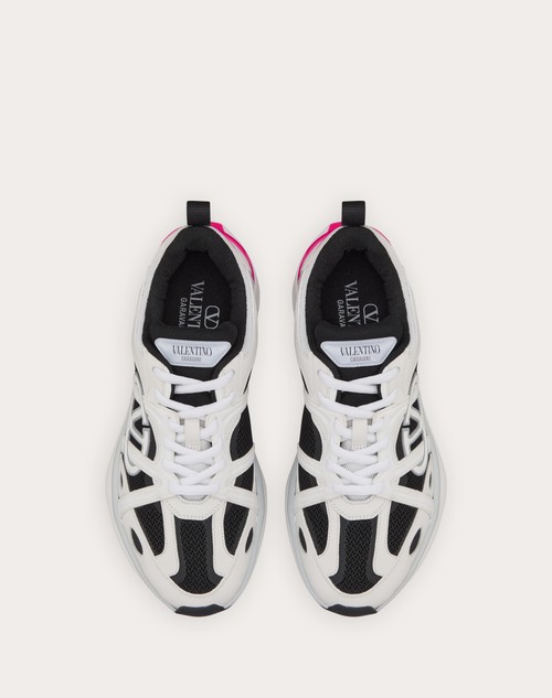 Red Valentino SNEAKER VLOGO EASYJOG IN VITELLO E TESSUTO Comprare a buon mercato