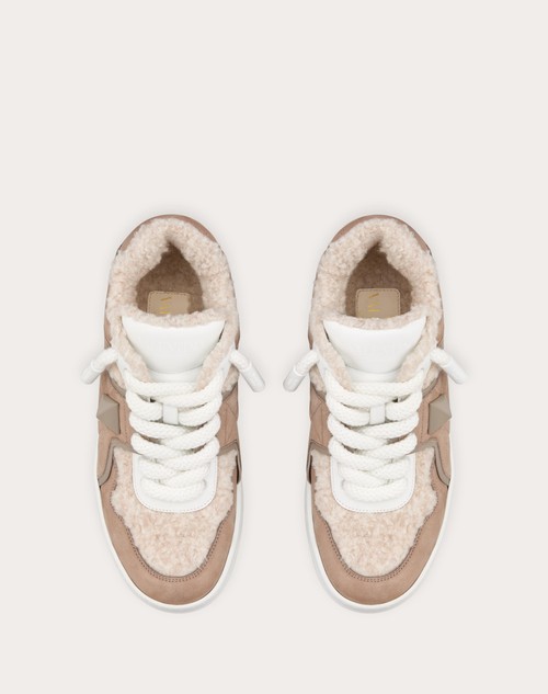 Red Valentino SNEAKER ONE STUD XL IN NABUK E LANA Flash Sale