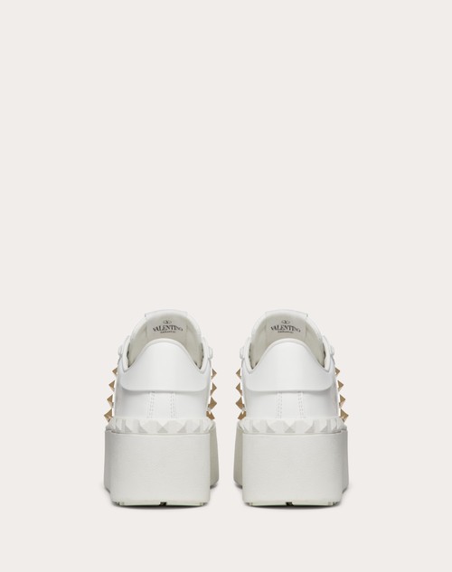 Red Valentino SNEAKER FLATFORM ROCKSTUD UNTITLED IN VITELLO Fornitura limitata