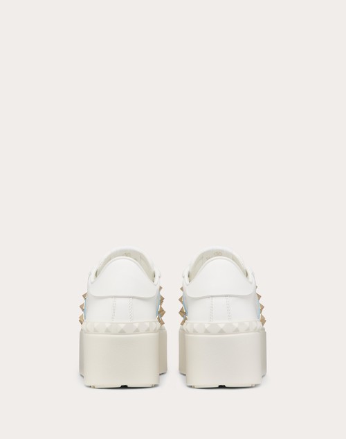 Red Valentino SNEAKER FLATFORM ROCKSTUD UNTITLED IN VITELLO CON BANDA IN NAPLACK Shopping online