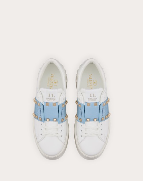 Red Valentino SNEAKER FLATFORM ROCKSTUD UNTITLED IN VITELLO CON BANDA IN NAPLACK Shopping online