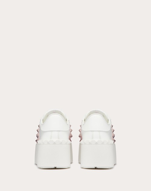 Red Valentino SNEAKER FLATFORM ROCKSTUD UNTITLED IN VITELLO CON MICRO BORCHIE Black Friday
