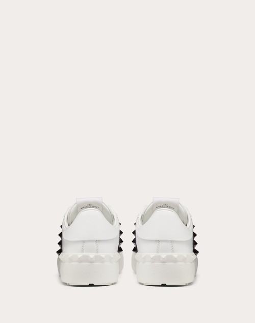 Red Valentino SNEAKER ROCKSTUD UNTITLED IN VITELLO CON BORCHIE IN TONO Offerta Giorno del Papà