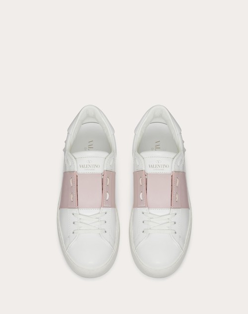 Red Valentino SNEAKER OPEN IN VITELLO Smaltimento dello stoccaggio