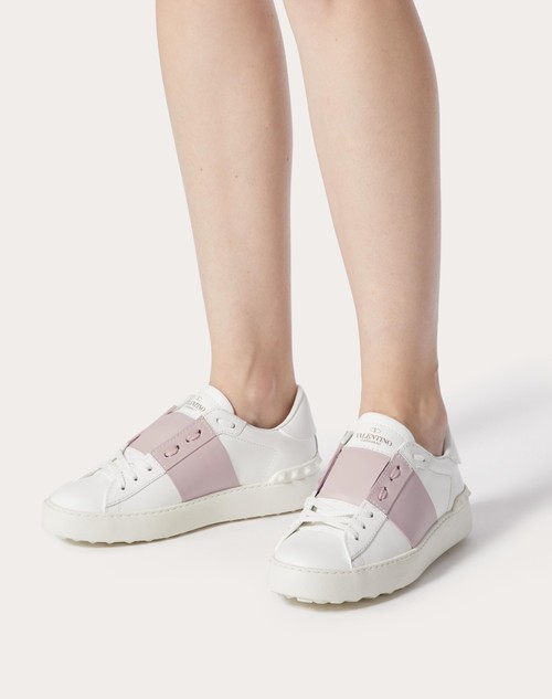 Red Valentino SNEAKER OPEN IN VITELLO Smaltimento dello stoccaggio