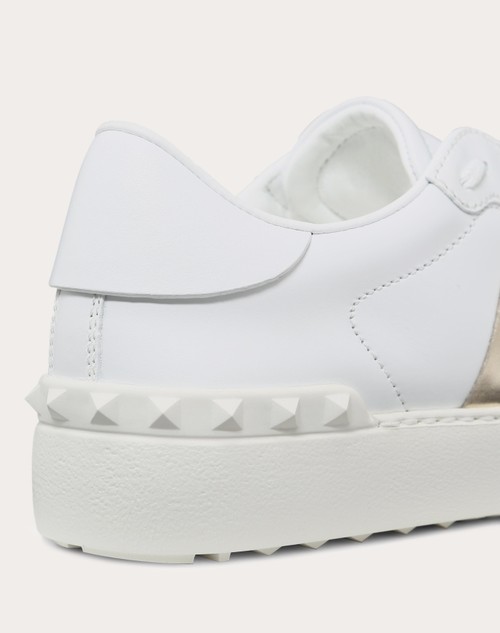 Red Valentino SNEAKER OPEN CON BANDA METALLIZZATA Vendita calda