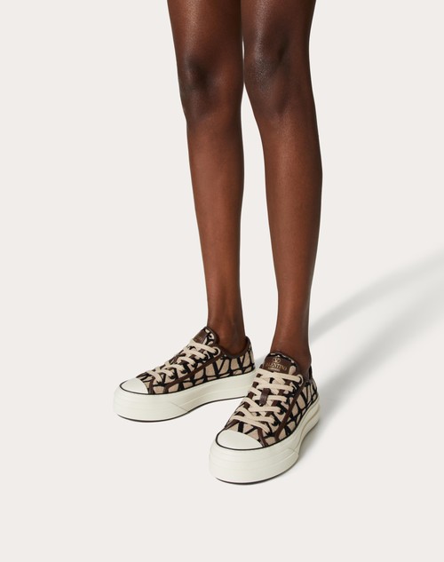 Red Valentino SNEAKER TOTALOOP XL IN TOILE ICONOGRAPHE Offerta migliore