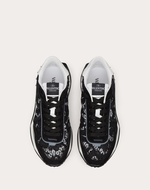 Red Valentino SNEAKER LACERUNNER IN PIZZO E MESH Lightning offer