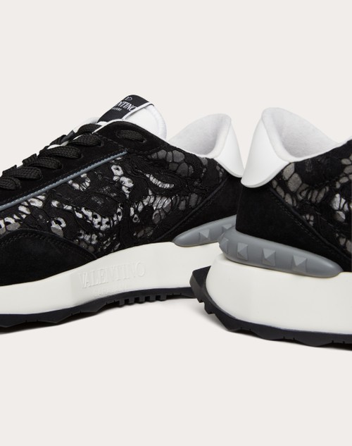 Red Valentino SNEAKER LACERUNNER IN PIZZO E MESH Lightning offer