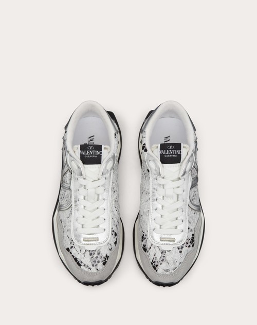 Red Valentino SNEAKER LACERUNNER IN PIZZO E MESH Grandi sconti