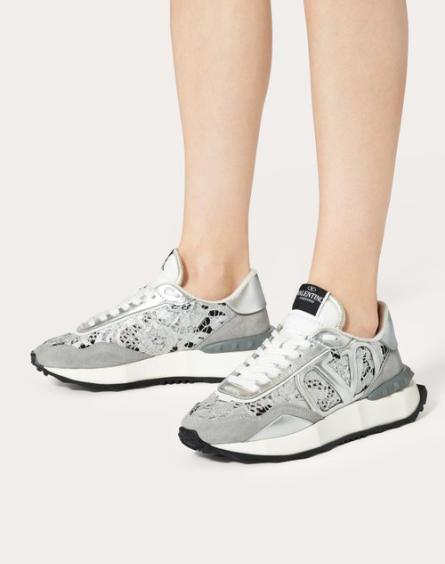 Red Valentino SNEAKER LACERUNNER IN PIZZO E MESH Grandi sconti