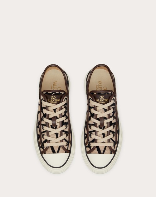 Red Valentino SNEAKER TOTALOOP IN TESSUTO TOILE ICONOGRAPHE Nuovi prodotti