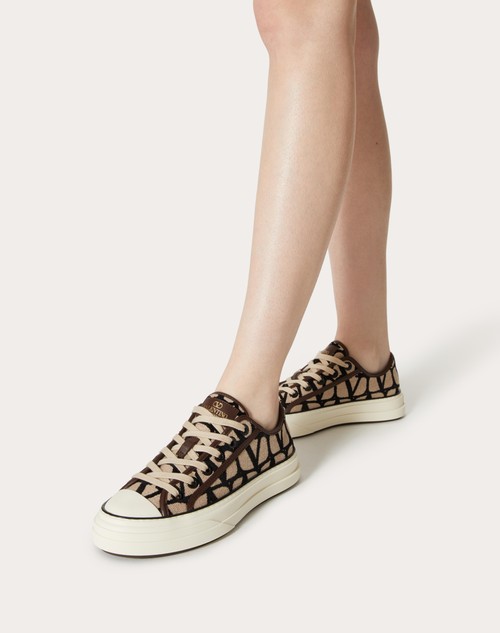 Red Valentino SNEAKER TOTALOOP IN TESSUTO TOILE ICONOGRAPHE Nuovi prodotti