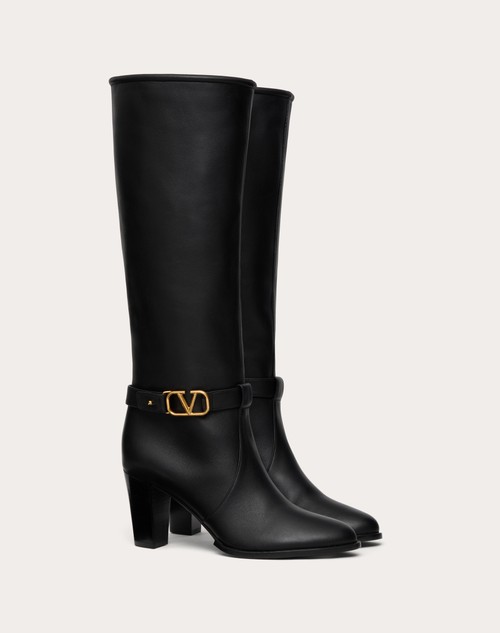 Red Valentino STIVALE VLOGO SIGNATURE IN VITELLO 75MM Enormi risparmi