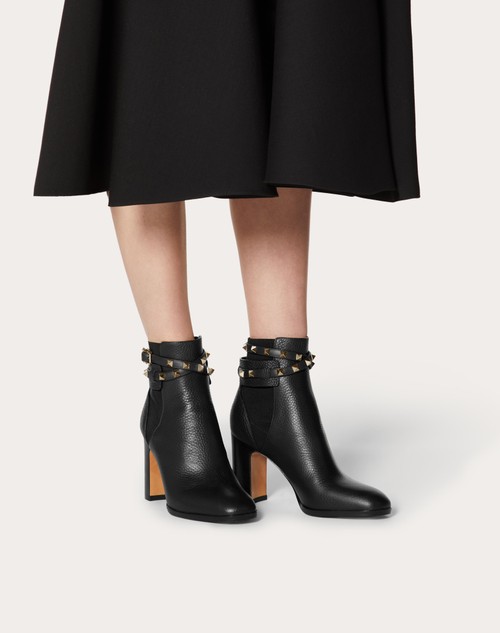 Red Valentino STIVALETTO ROCKSTUD IN VITELLO GRANATO 90MM Fino al 65% di sconto
