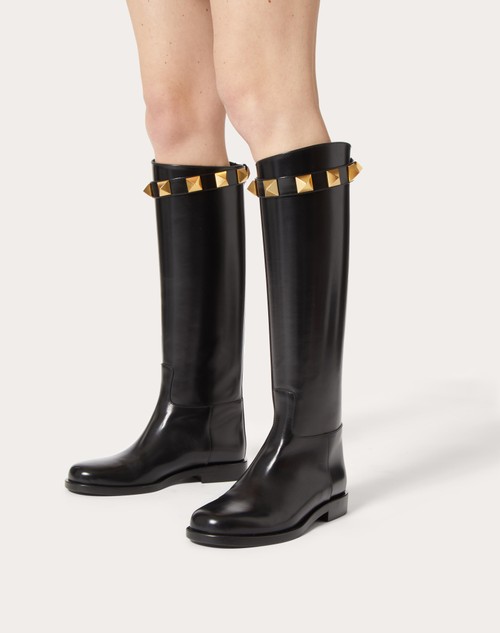 Red Valentino STIVALE ROMAN STUD IN VITELLO 15MM Offerta speciale della fabbrica