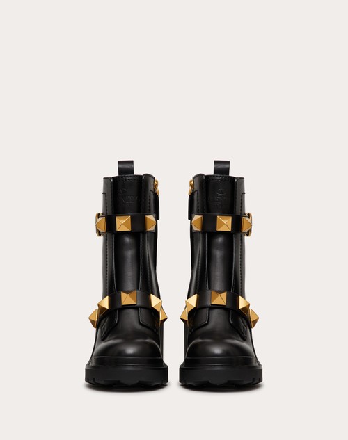 Red Valentino COMBAT BOOT ROMAN STUD IN VITELLO 85MM Solo un giorno rimasto