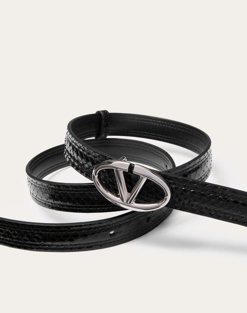 Red Valentino CINTURA VLOGO THE BOLD EDITION IN AYERS 20 MM Black Friday Prezzi