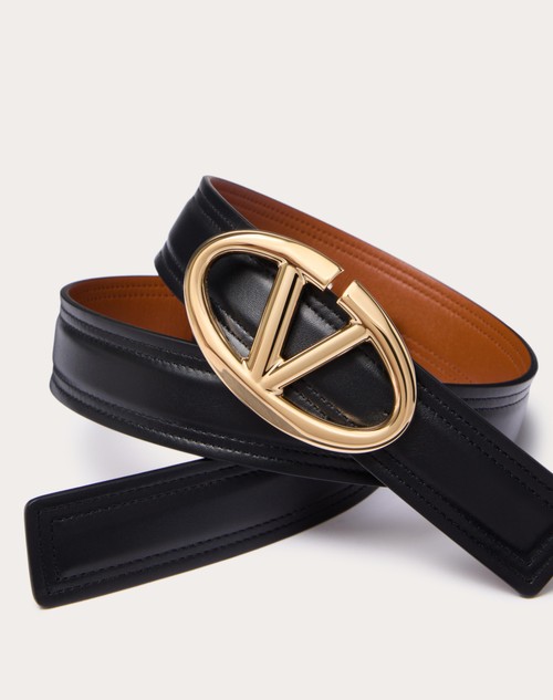 Red Valentino CINTURA VLOGO THE BOLD EDITION IN VITELLO LUCIDO 30 MM Italy