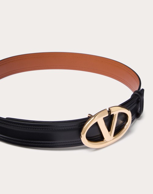 Red Valentino CINTURA VLOGO THE BOLD EDITION IN VITELLO LUCIDO 30 MM Italy