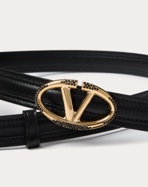 Red Valentino CINTURA VLOGO THE BOLD EDITION IN VITELLO LUCIDO 20 MM In Linea