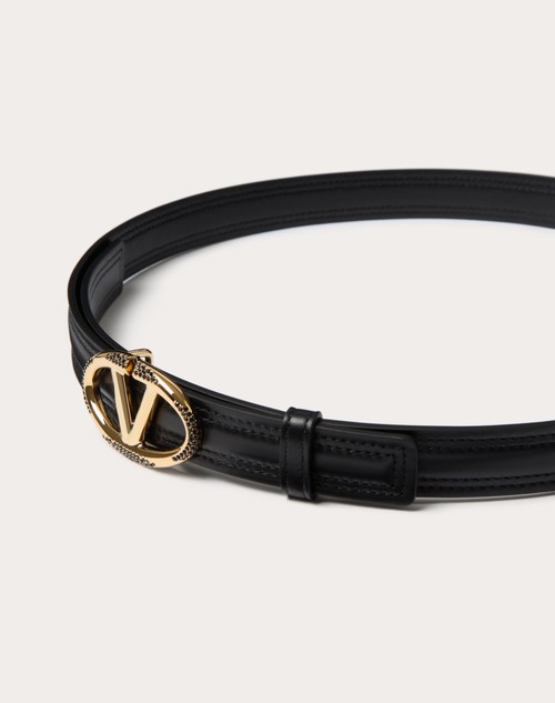 Red Valentino CINTURA VLOGO THE BOLD EDITION IN VITELLO LUCIDO 20 MM In Linea