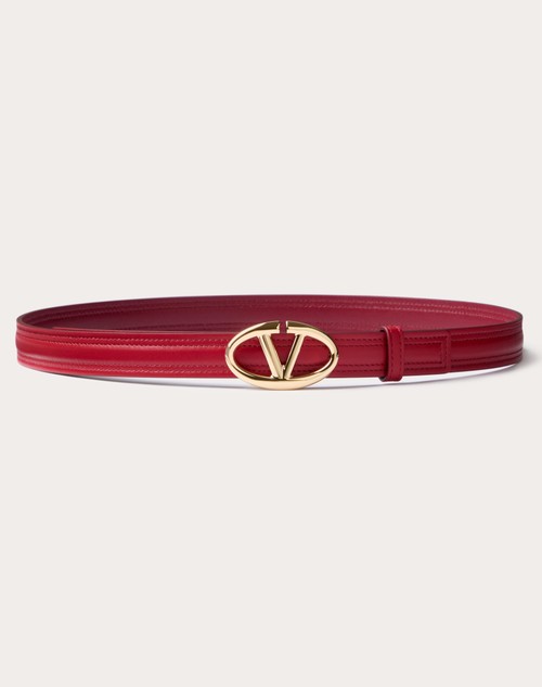 Red Valentino CINTURA VLOGO THE BOLD EDITION IN VITELLO LUCIDO 20 MM Qualità