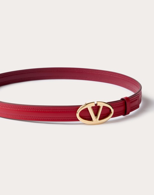 Red Valentino CINTURA VLOGO THE BOLD EDITION IN VITELLO LUCIDO 20 MM Vendita