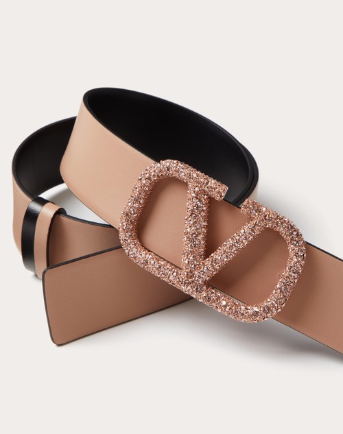 Red Valentino CINTURA REVERSIBILE VLOGO SIGNATURE IN VITELLO LUCIDO 40 MM Negozi Online