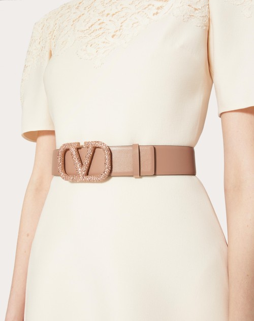Red Valentino CINTURA REVERSIBILE VLOGO SIGNATURE IN VITELLO LUCIDO 40 MM Negozi Online