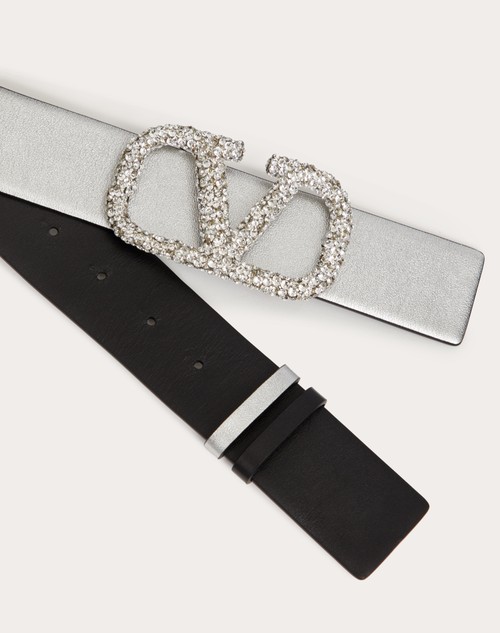 Red Valentino CINTURA REVERSIBILE VLOGO SIGNATURE IN VITELLO METALLIZZATO 40 MM Acquista Ora