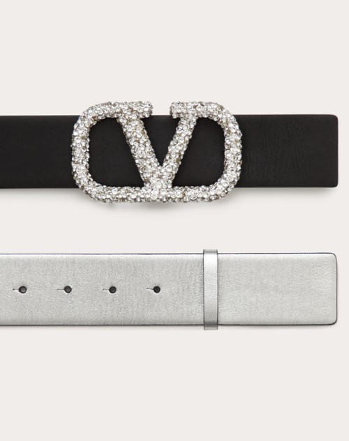 Red Valentino CINTURA REVERSIBILE VLOGO SIGNATURE IN VITELLO METALLIZZATO 40 MM Acquista Ora
