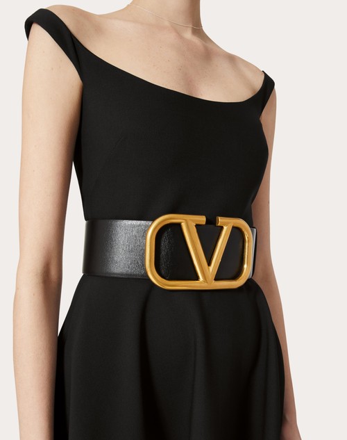 Red Valentino CINTURA REVERSIBILE VLOGO SIGNATURE IN VITELLO LUCIDO 70 MM I Più Venduti