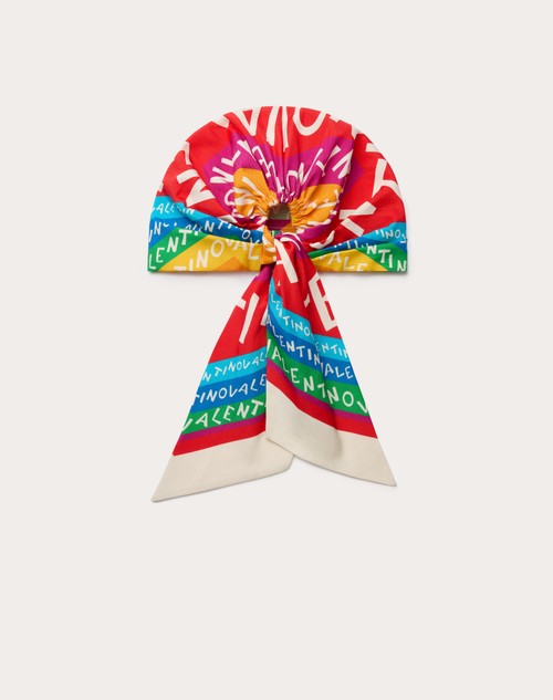 Red Valentino HEADBAND ESCAPE IN COTONE E SETA Prezzo di fabbrica